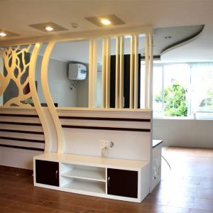 Mẫu vách ngăn thạch cao phòng khách