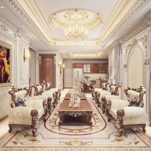 Chỉ phào PU phòng khách