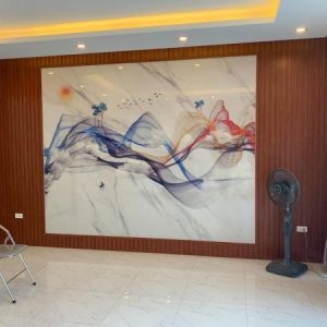 Tấm ốp tường lam sóng kết hợp PVC